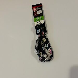 NEW Black Patterned Dog Collar with Colorful Skulls